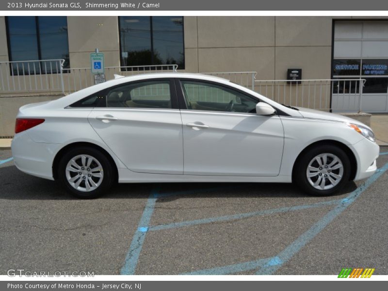 Shimmering White / Camel 2013 Hyundai Sonata GLS