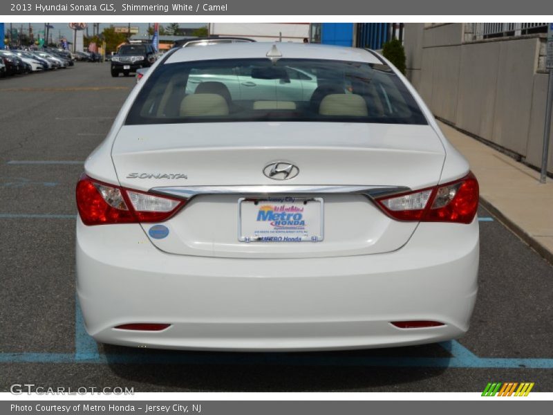Shimmering White / Camel 2013 Hyundai Sonata GLS
