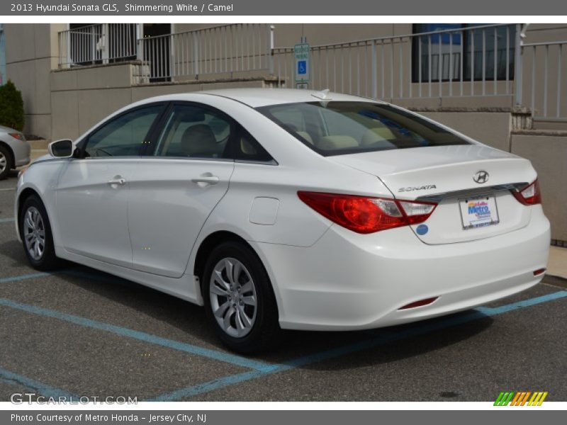 Shimmering White / Camel 2013 Hyundai Sonata GLS