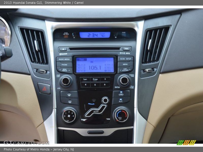 Shimmering White / Camel 2013 Hyundai Sonata GLS