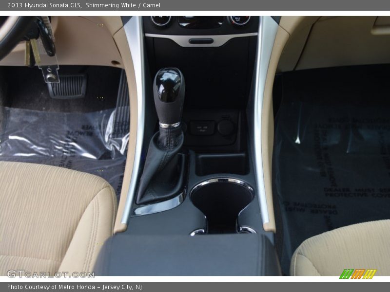 Shimmering White / Camel 2013 Hyundai Sonata GLS