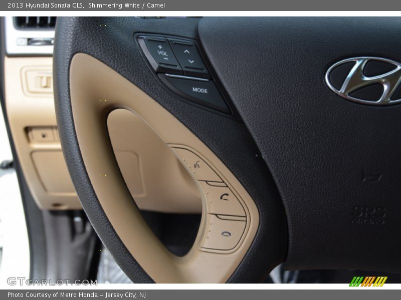 Shimmering White / Camel 2013 Hyundai Sonata GLS
