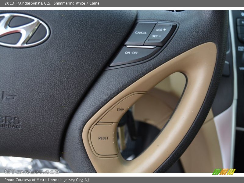 Shimmering White / Camel 2013 Hyundai Sonata GLS