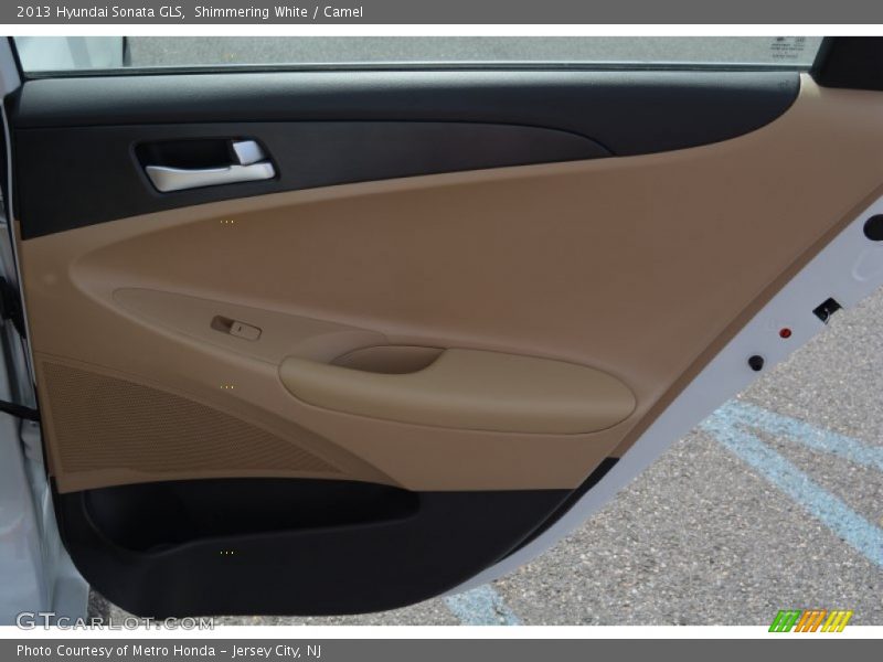 Shimmering White / Camel 2013 Hyundai Sonata GLS