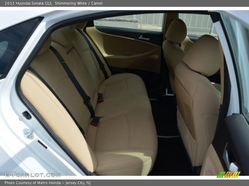 Shimmering White / Camel 2013 Hyundai Sonata GLS