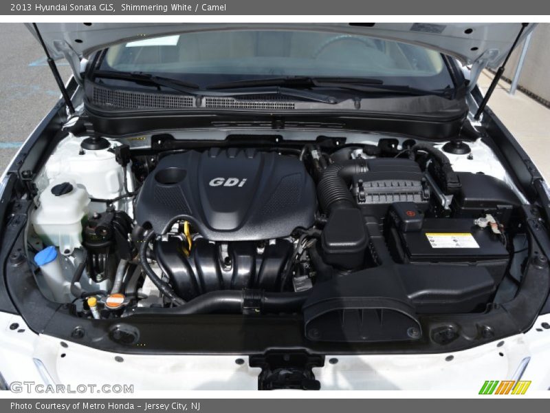 Shimmering White / Camel 2013 Hyundai Sonata GLS