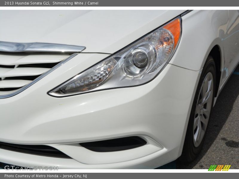 Shimmering White / Camel 2013 Hyundai Sonata GLS