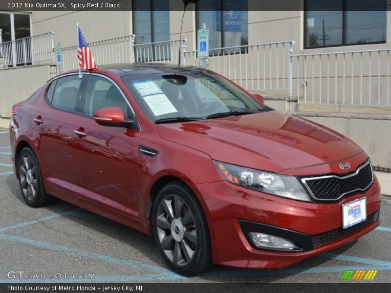 Spicy Red / Black 2012 Kia Optima SX