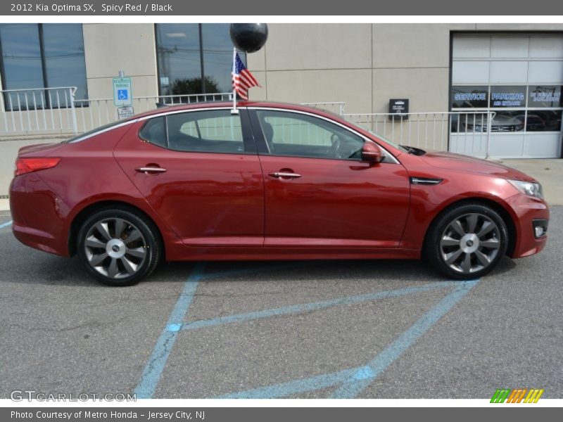 Spicy Red / Black 2012 Kia Optima SX