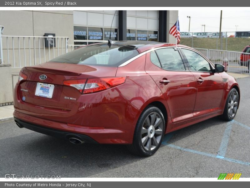 Spicy Red / Black 2012 Kia Optima SX