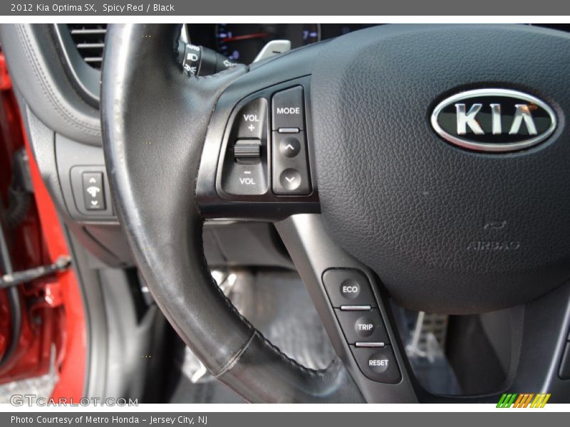 Spicy Red / Black 2012 Kia Optima SX