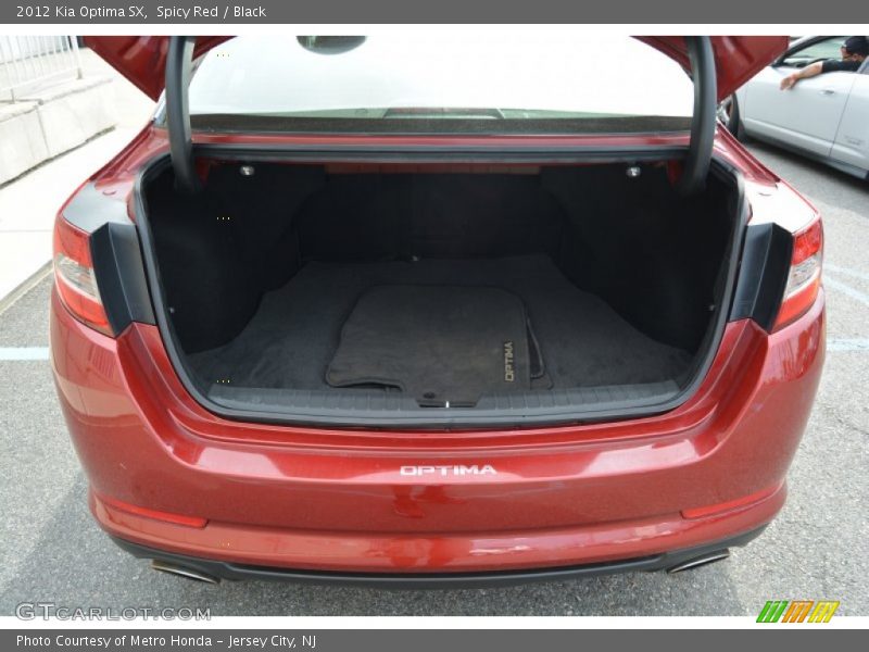 Spicy Red / Black 2012 Kia Optima SX