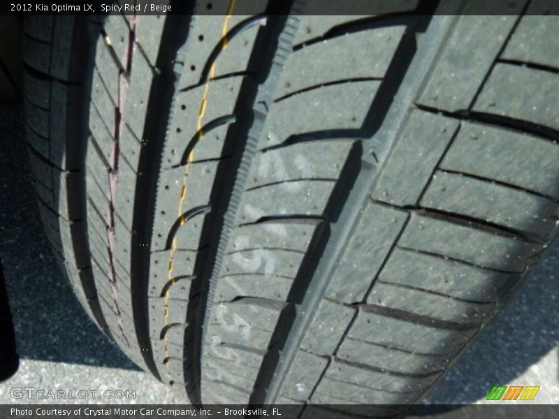Spicy Red / Beige 2012 Kia Optima LX