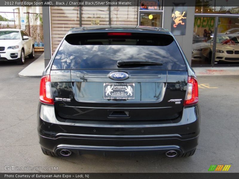 Black / Charcoal Black/Silver Smoke Metallic 2012 Ford Edge Sport AWD