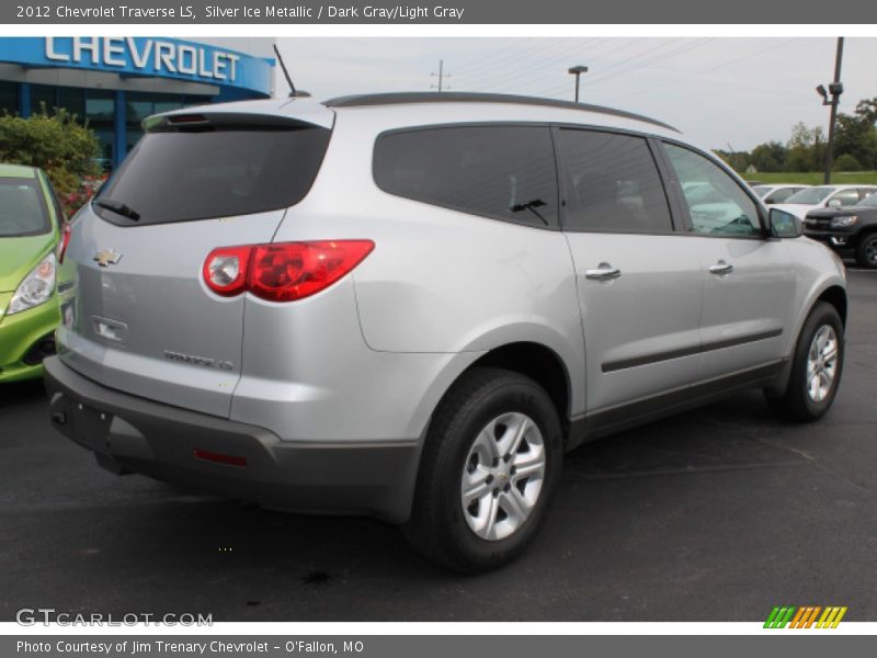 Silver Ice Metallic / Dark Gray/Light Gray 2012 Chevrolet Traverse LS