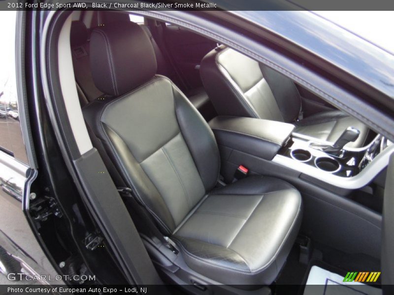 Black / Charcoal Black/Silver Smoke Metallic 2012 Ford Edge Sport AWD