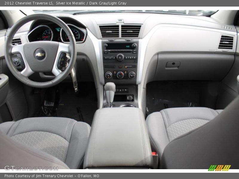 Silver Ice Metallic / Dark Gray/Light Gray 2012 Chevrolet Traverse LS