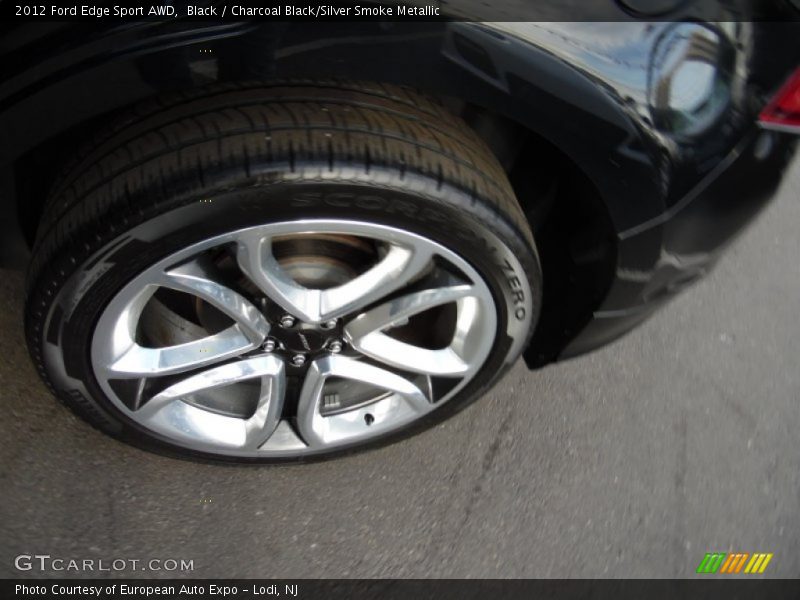 Black / Charcoal Black/Silver Smoke Metallic 2012 Ford Edge Sport AWD