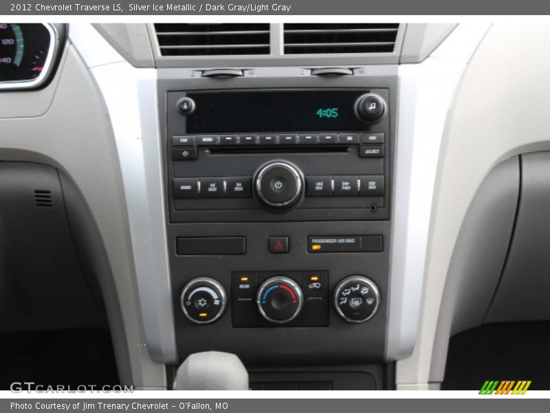 Silver Ice Metallic / Dark Gray/Light Gray 2012 Chevrolet Traverse LS