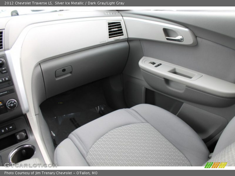 Silver Ice Metallic / Dark Gray/Light Gray 2012 Chevrolet Traverse LS