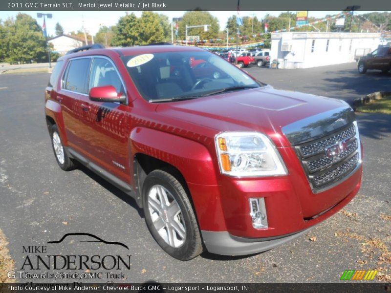 Merlot Jewel Metallic / Jet Black 2011 GMC Terrain SLT