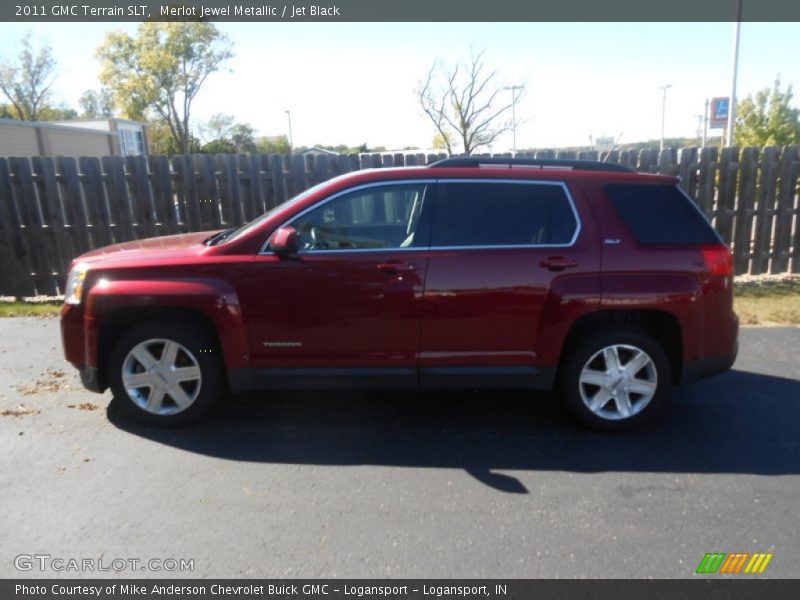 Merlot Jewel Metallic / Jet Black 2011 GMC Terrain SLT