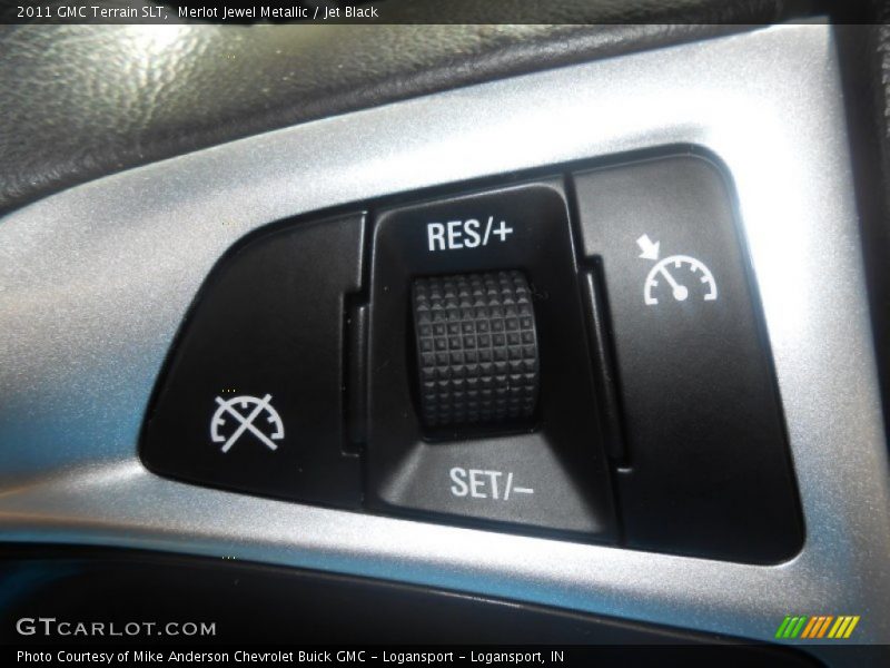 Merlot Jewel Metallic / Jet Black 2011 GMC Terrain SLT