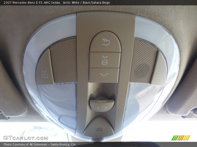 Arctic White / Black/Sahara Beige 2007 Mercedes-Benz E 63 AMG Sedan