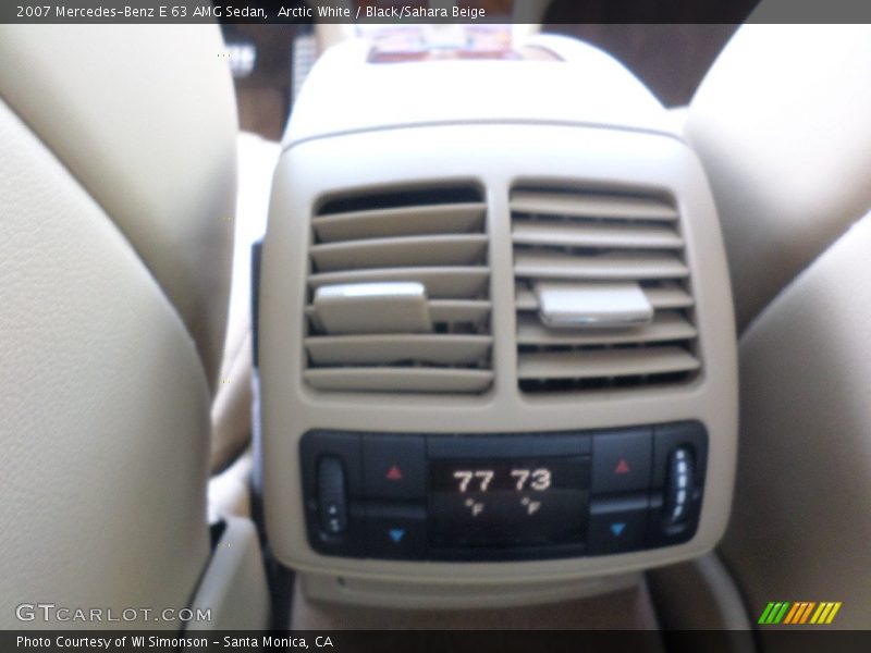 Arctic White / Black/Sahara Beige 2007 Mercedes-Benz E 63 AMG Sedan