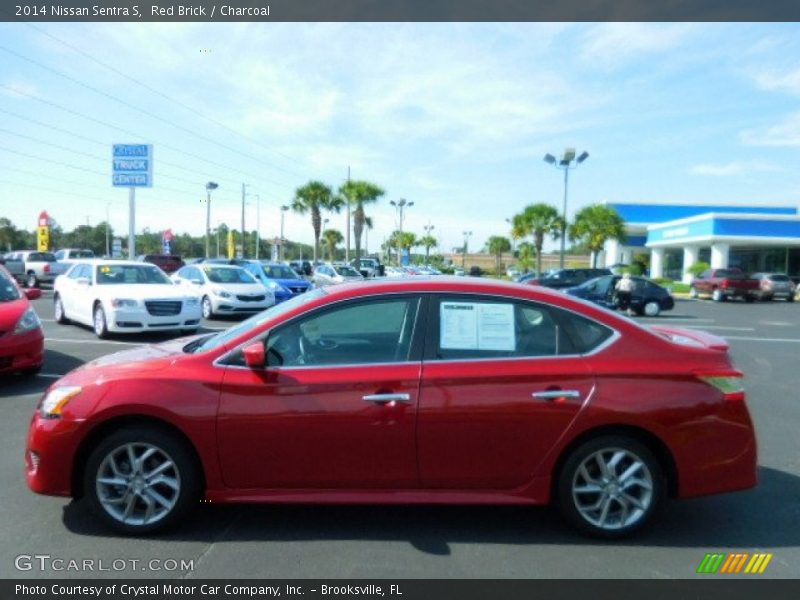 Red Brick / Charcoal 2014 Nissan Sentra S