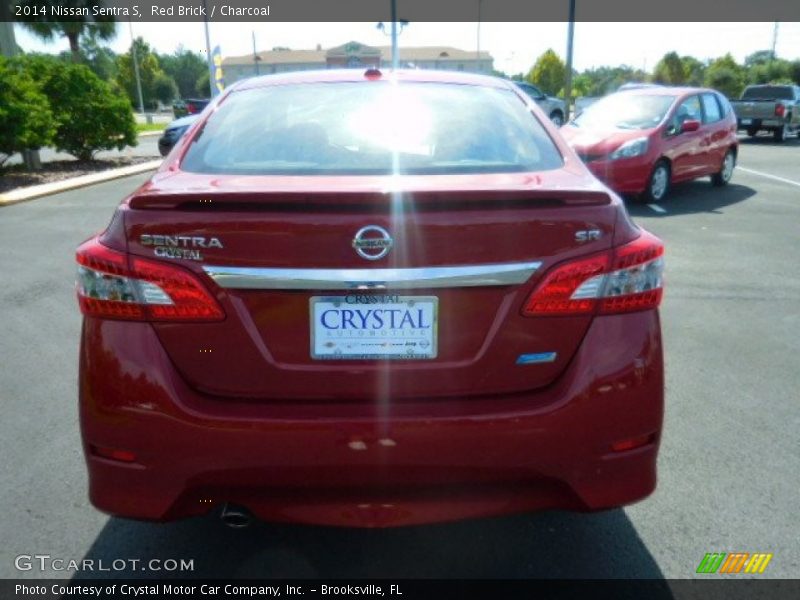 Red Brick / Charcoal 2014 Nissan Sentra S