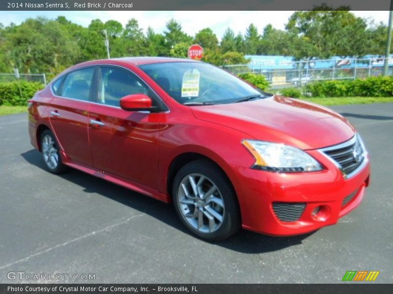 Red Brick / Charcoal 2014 Nissan Sentra S