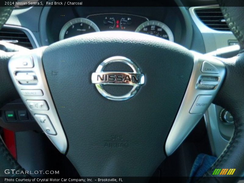 Red Brick / Charcoal 2014 Nissan Sentra S