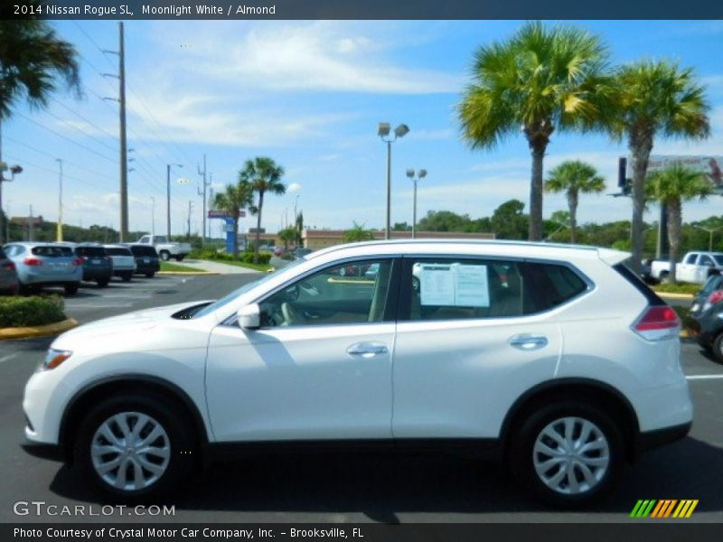 Moonlight White / Almond 2014 Nissan Rogue SL