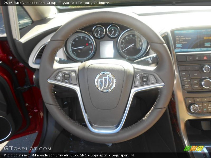 Crystal Red Tintcoat / Cashmere 2016 Buick Verano Leather Group