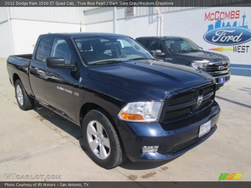 True Blue Pearl / Dark Slate Gray/Medium Graystone 2012 Dodge Ram 1500 ST Quad Cab