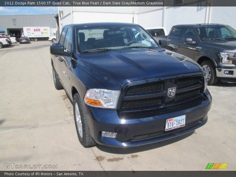True Blue Pearl / Dark Slate Gray/Medium Graystone 2012 Dodge Ram 1500 ST Quad Cab