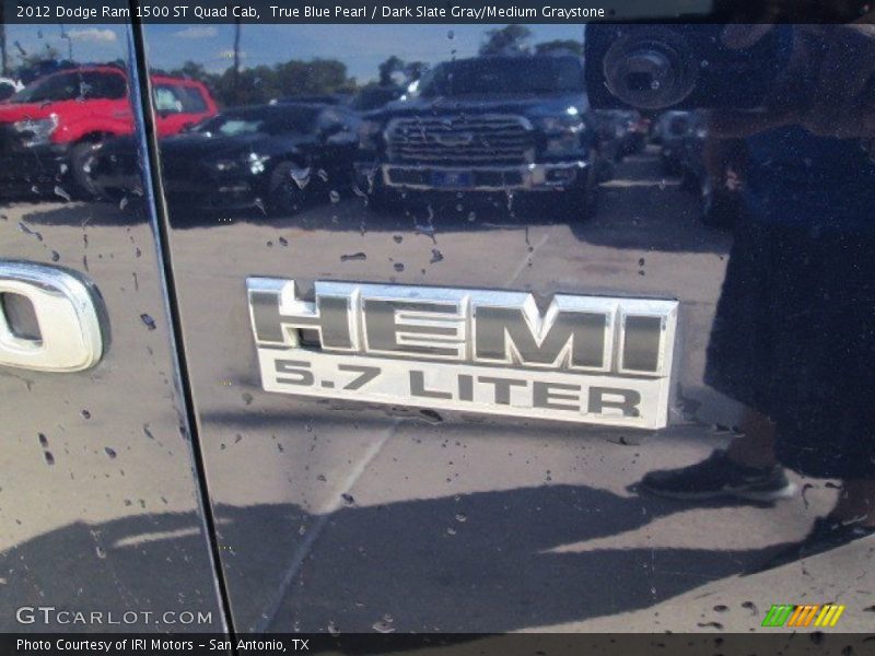 True Blue Pearl / Dark Slate Gray/Medium Graystone 2012 Dodge Ram 1500 ST Quad Cab