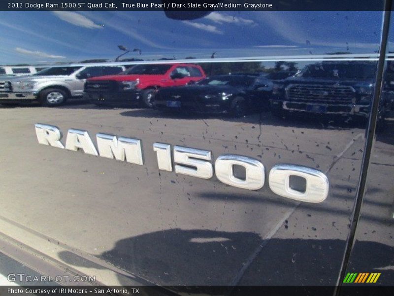 True Blue Pearl / Dark Slate Gray/Medium Graystone 2012 Dodge Ram 1500 ST Quad Cab