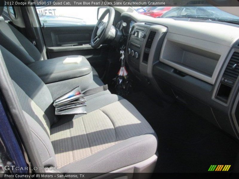 True Blue Pearl / Dark Slate Gray/Medium Graystone 2012 Dodge Ram 1500 ST Quad Cab