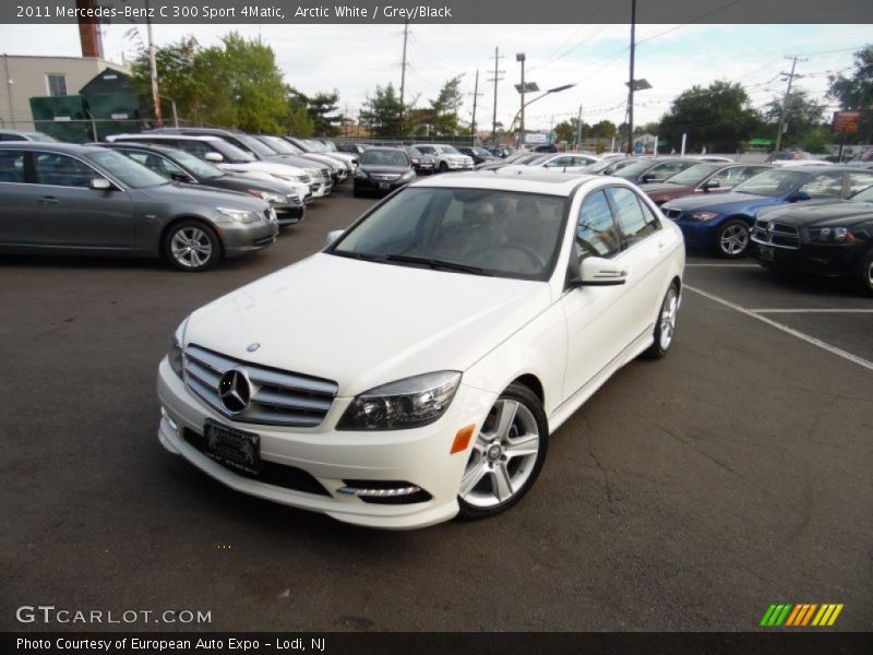 Arctic White / Grey/Black 2011 Mercedes-Benz C 300 Sport 4Matic