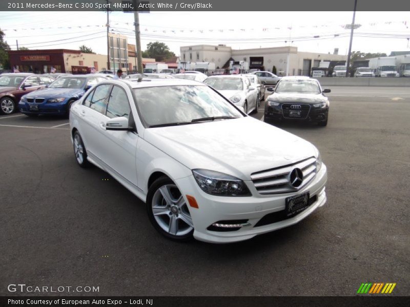 Arctic White / Grey/Black 2011 Mercedes-Benz C 300 Sport 4Matic