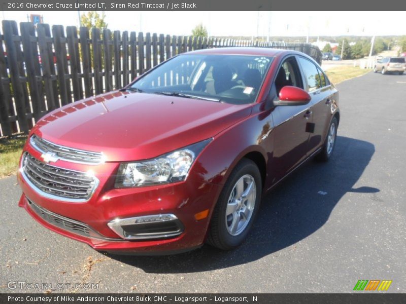 Siren Red Tintcoat / Jet Black 2016 Chevrolet Cruze Limited LT