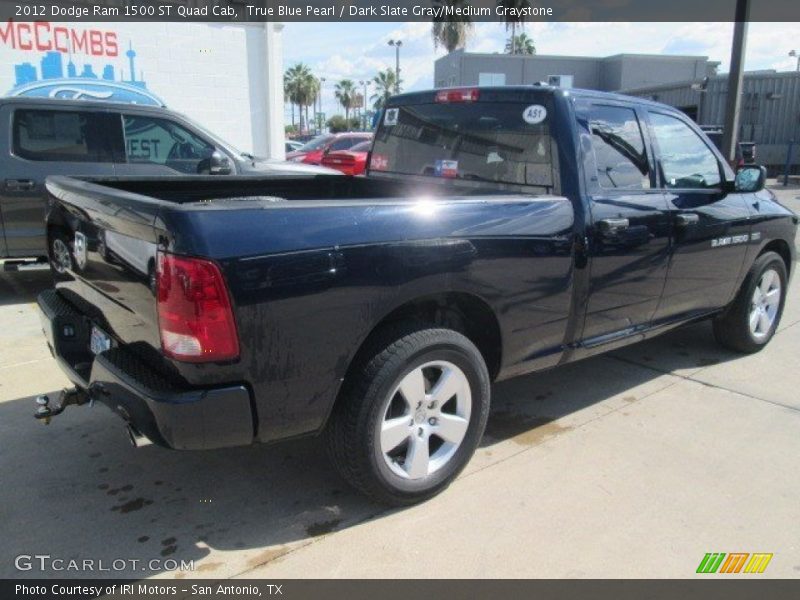 True Blue Pearl / Dark Slate Gray/Medium Graystone 2012 Dodge Ram 1500 ST Quad Cab