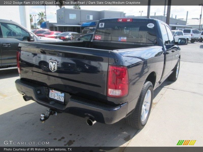 True Blue Pearl / Dark Slate Gray/Medium Graystone 2012 Dodge Ram 1500 ST Quad Cab