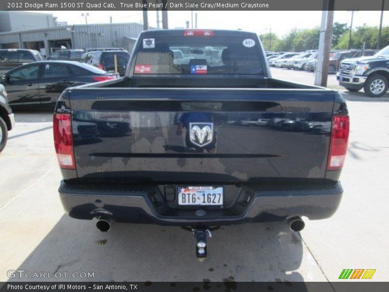 True Blue Pearl / Dark Slate Gray/Medium Graystone 2012 Dodge Ram 1500 ST Quad Cab