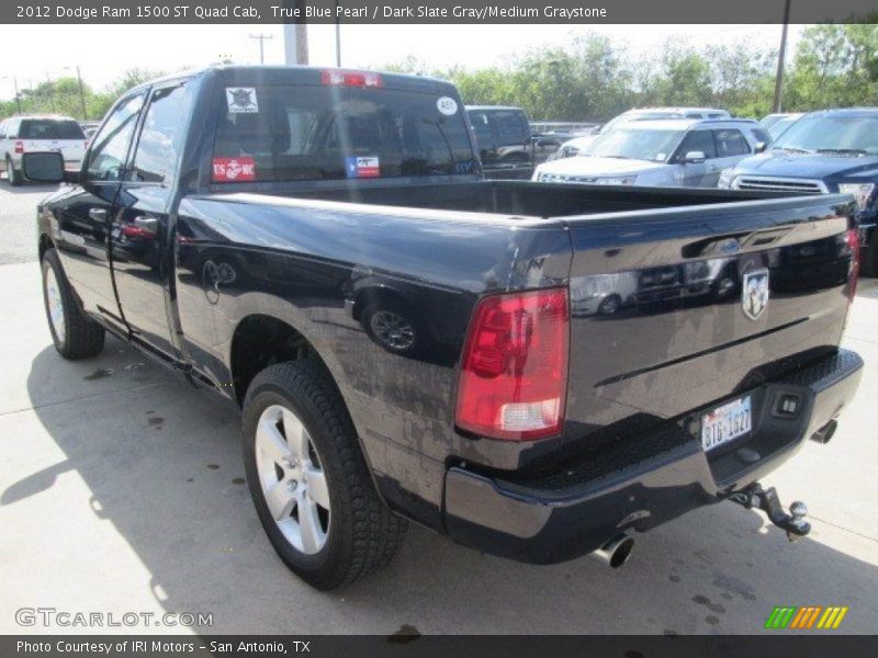 True Blue Pearl / Dark Slate Gray/Medium Graystone 2012 Dodge Ram 1500 ST Quad Cab