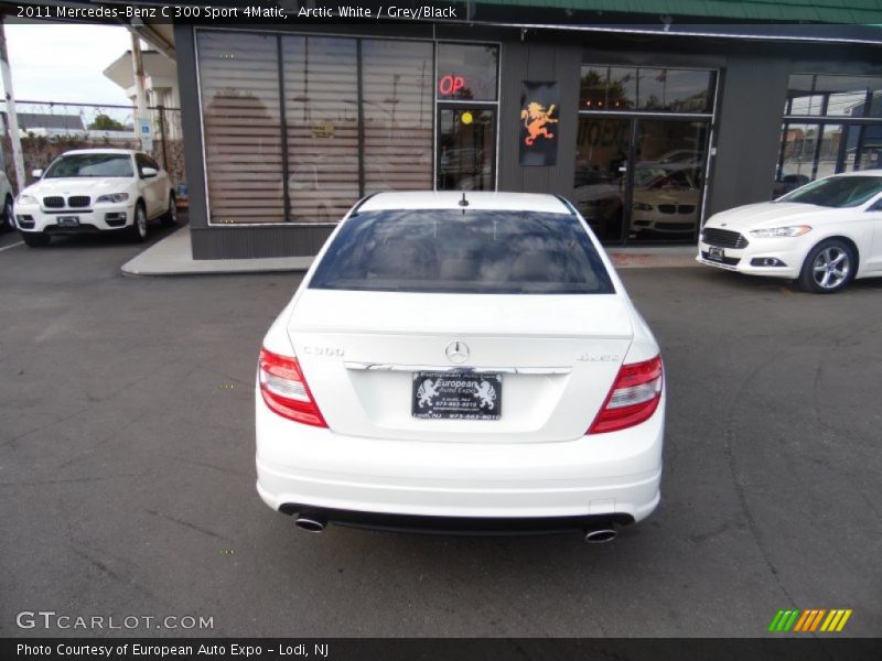 Arctic White / Grey/Black 2011 Mercedes-Benz C 300 Sport 4Matic