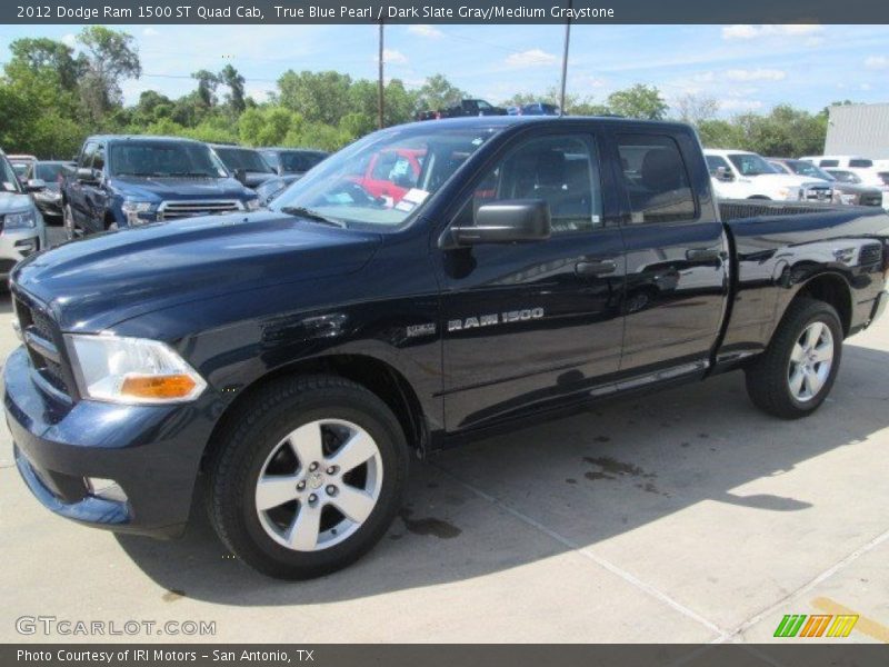True Blue Pearl / Dark Slate Gray/Medium Graystone 2012 Dodge Ram 1500 ST Quad Cab