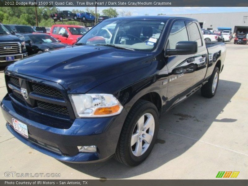 True Blue Pearl / Dark Slate Gray/Medium Graystone 2012 Dodge Ram 1500 ST Quad Cab